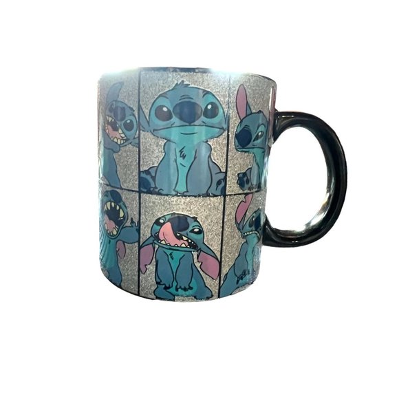 Silver Buffalo Disney Lilo & Stitch Stitch Glitter Ceramic Coffee Mug, 20 Ounces - Picture 3 of 8
